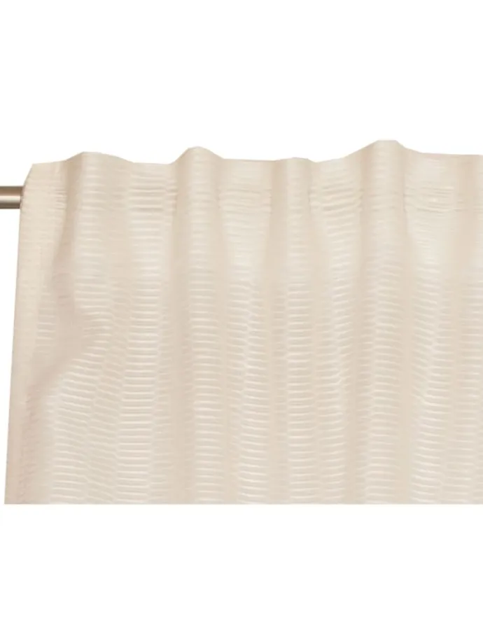 Transparenter Schlaufenvorhang MESHWORK in Sekt