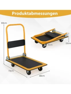 Transportwagen Klappbar bis zu 150 kg in Orange