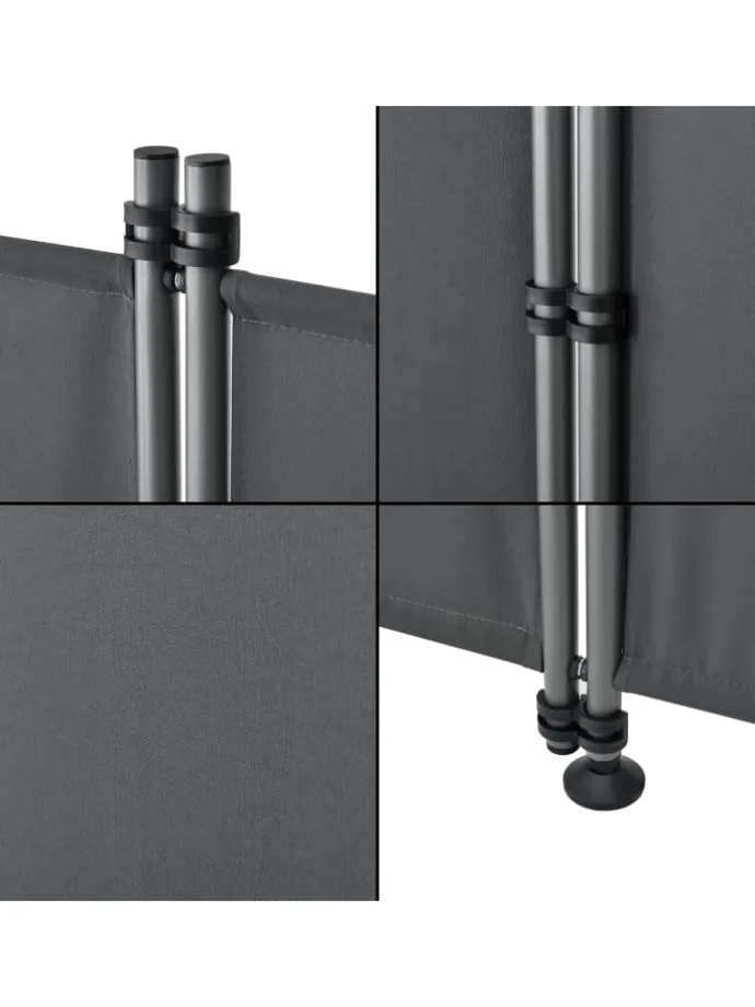 Trennwand Modica in Grau (L)215cm (H)170cm