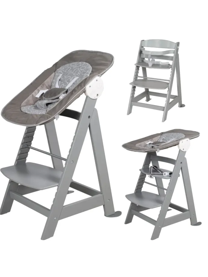 Treppenhochstuhl 'Born Up' Set 2in1 - 'Miffy' - mit Liegefunktion - Taupe