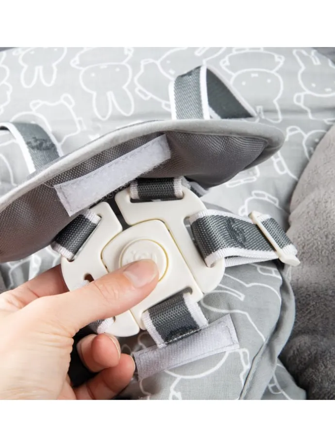 Treppenhochstuhl 'Born Up' Set 2in1 - 'Miffy' - mit Liegefunktion - Taupe