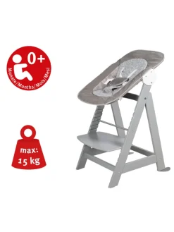 Treppenhochstuhl 'Born Up' Set 2in1 - 'Miffy' - mit Liegefunktion - Taupe