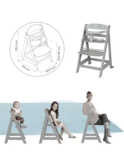 Treppenhochstuhl 'Born Up' Set 2in1 - 'Miffy' - mit Liegefunktion - Taupe