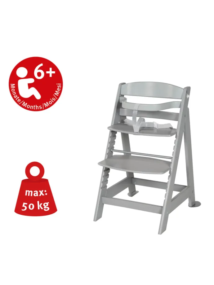 Treppenhochstuhl 'Born Up' Set 2in1 - 'Miffy' - mit Liegefunktion - Taupe