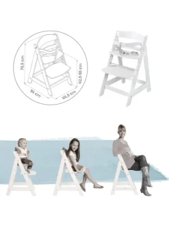 Treppenhochstuhl 'Born Up' Set 2in1 - 'roba Style' frosty green - ab Geburt