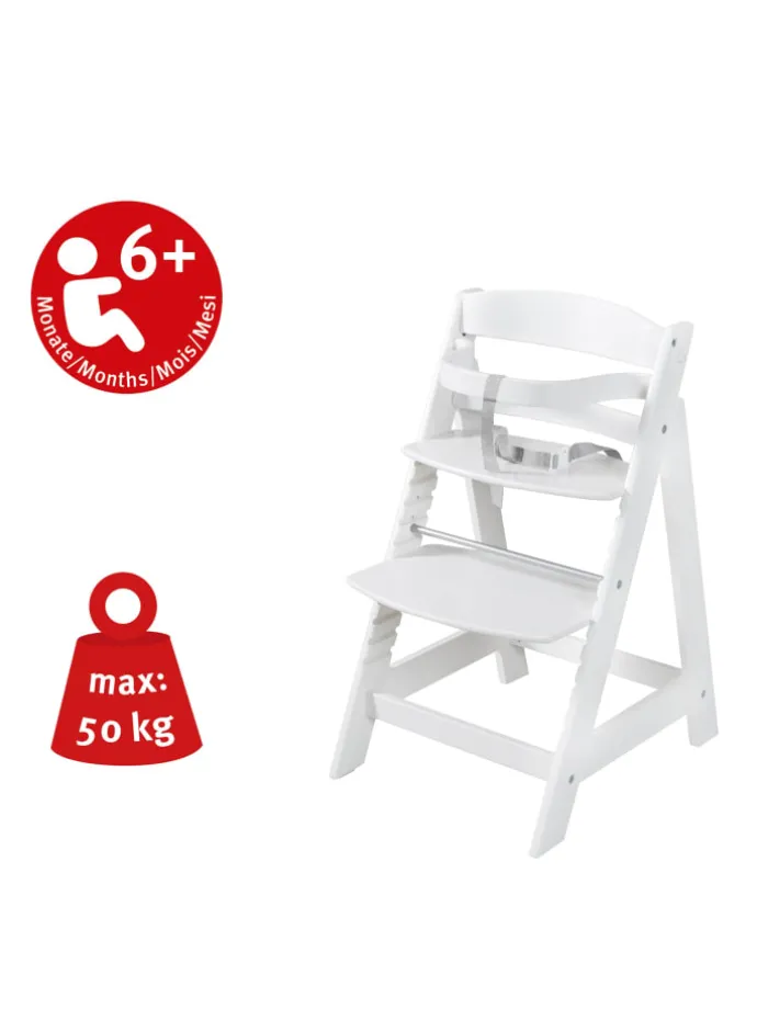 Treppenhochstuhl 'Born Up' Set 2in1 - 'roba Style' frosty green - ab Geburt