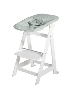 Treppenhochstuhl 'Born Up' Set 2in1 - 'roba Style' frosty green - ab Geburt