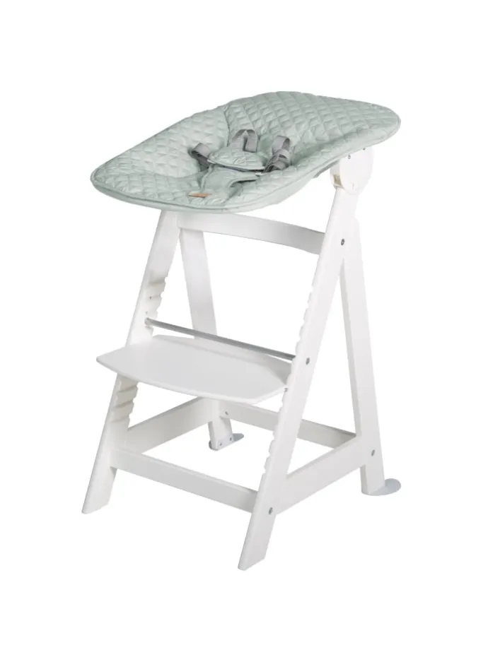 Treppenhochstuhl 'Born Up' Set 2in1 - 'roba Style' frosty green - ab Geburt
