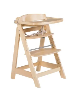 Treppenhochstuhl 'Sit Up Click & Fun' - Essbrett und Bügel - Mitwachsend - Natur