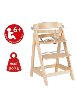 Treppenhochstuhl 'Sit Up Click & Fun' - Essbrett und Bügel - Mitwachsend - Natur