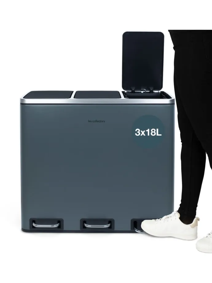Tret-Abfalltrenner 3 x 18L N°984 in Dunkelgrau