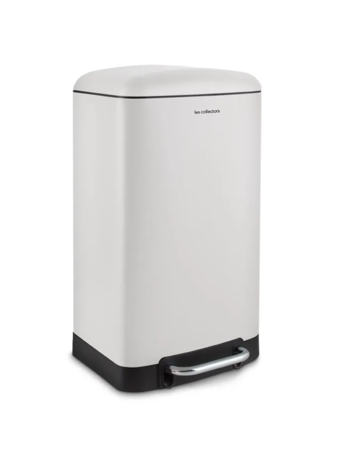 Tret-Mülleimer N°728 in Weiss Matt