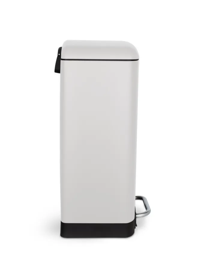 Tret-Mülleimer N°728 in Weiss Matt