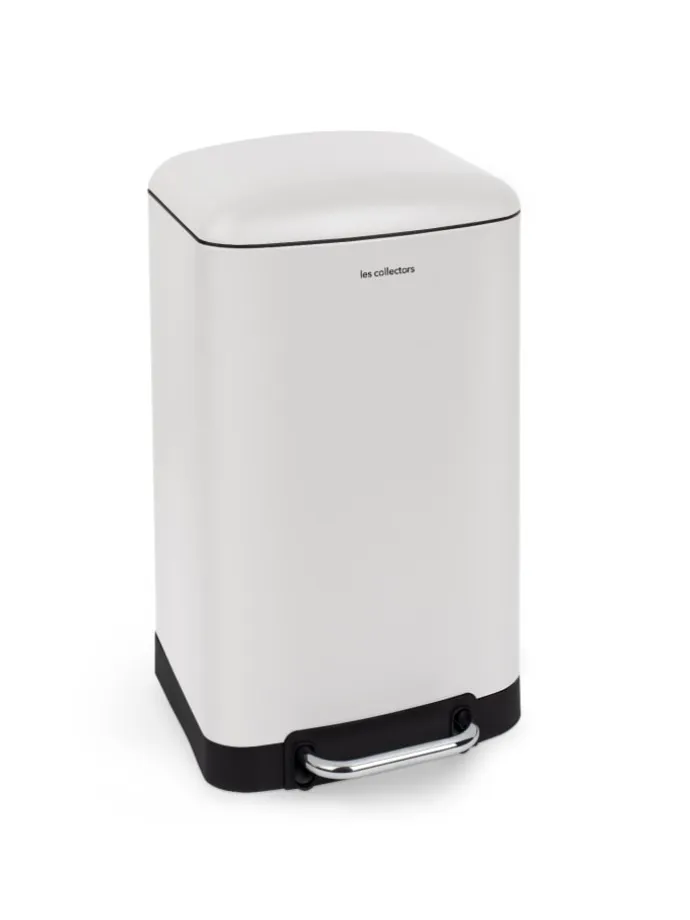 Tret-Mülleimer N°728 in Weiss Matt