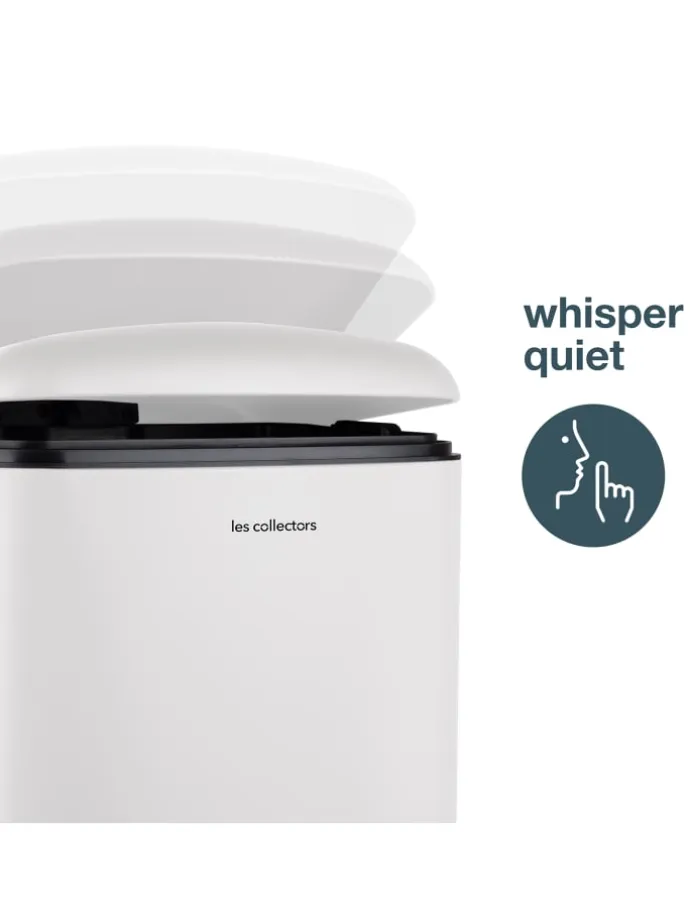 Tret-Mülleimer N°728 in Weiss Matt