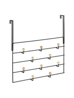 Türgarderobe in Schwarz/ Natur