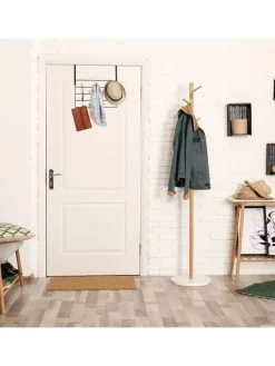 Türgarderobe in Schwarz/ Natur