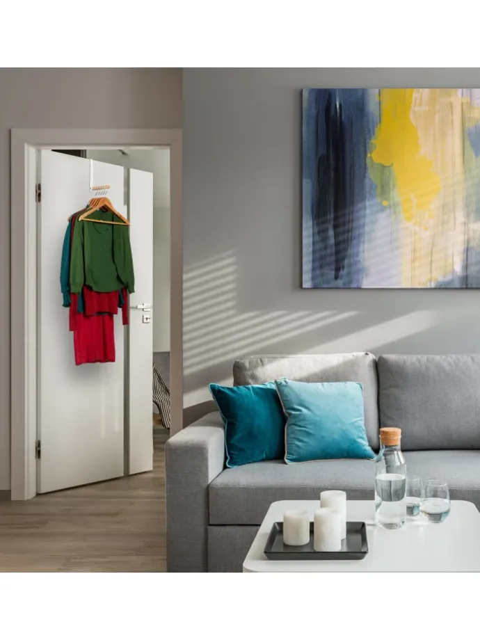 Türgarderobe "klappbar" in Weiß