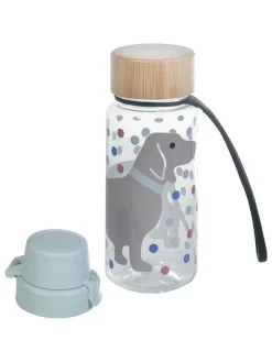 Trinkflasche "Dackel" in Hellblau - 400 ml