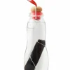 Trinkflasche "Eau Good" in Transparent/ Rot - 650 ml