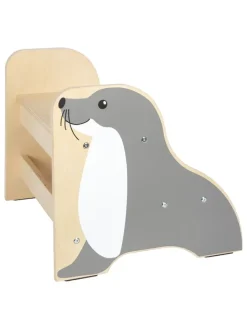 Tritthocker "Seehund Wildlife" in Grau