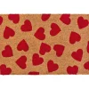 Türmatte Fußmatte rote Herzen in rot