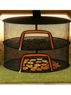 Trockennetz in Orange/Schwarz - 8 Ebenen