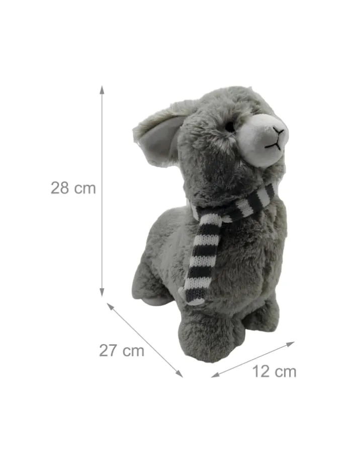 Türstopper "Alpaka" in Grau - (B)12 x (H)28 x (T)27 cm