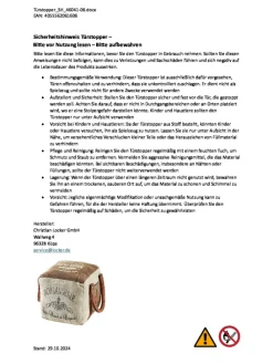 Türstopper BOULANGERIE in Braun