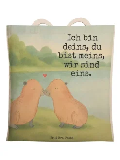 Tüte Capybara Liebe Design mit Spruch in Weiß