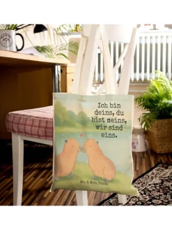 Tüte Capybara Liebe Design mit Spruch in Weiß