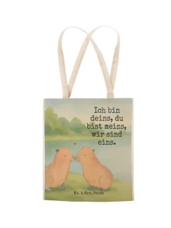Tüte Capybara Liebe Design mit Spruch in Weiß