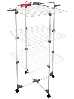 Turmwäscheständer "Mixer 3" in Weiß/ Schwarz