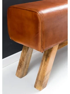 Turnbock | Echtleder, 120x29x53cm, Braun, Aufbewahrung
