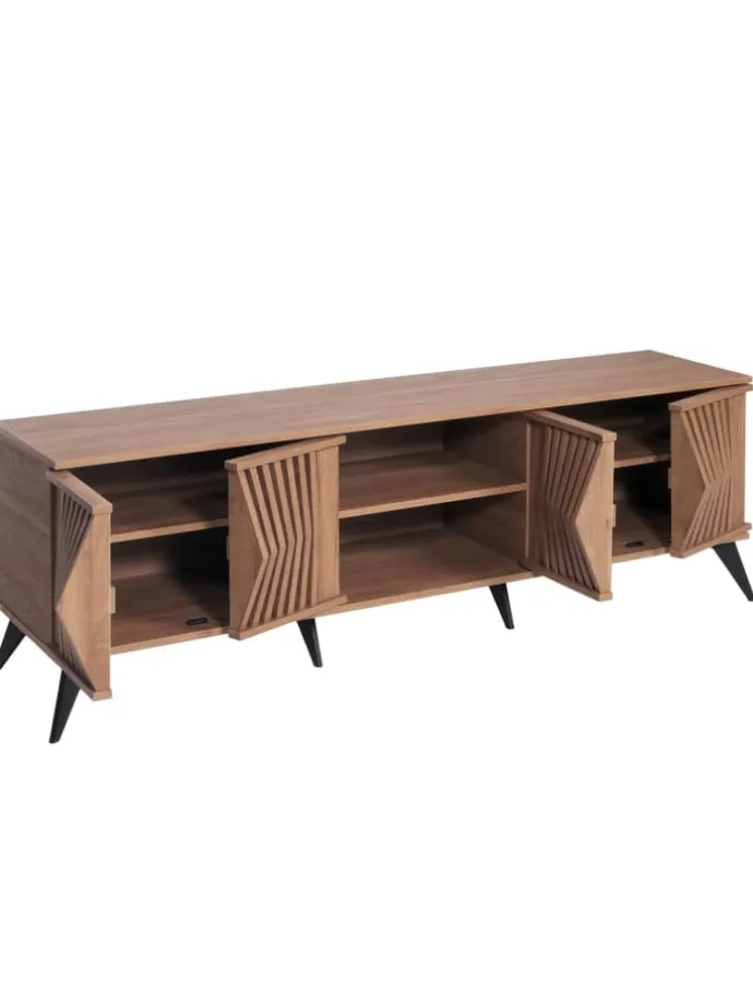 TV-Rack M45, 3D-Design Staufächer