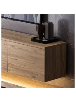 TV-Regal in Natur - (B)160 x (H)35 x (T)32 cm