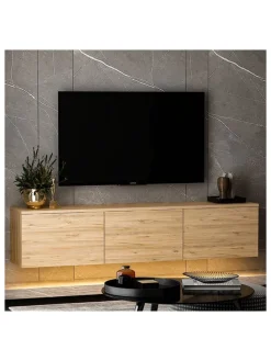 TV-Regal in Natur - (B)160 x (H)35 x (T)32 cm