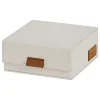 Uhrenbox ''Premium'' in Creme - (B)16,5 x (H)7 x (T)16,5 cm