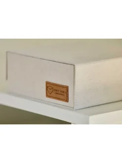 Uhrenbox ''Premium'' in Creme - (B)16,5 x (H)7 x (T)16,5 cm