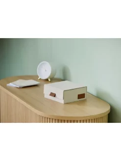 Uhrenbox ''Premium'' in Creme - (B)16,5 x (H)7 x (T)16,5 cm