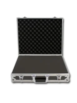 Universal Transportkoffer Schutzkoffer mit Schaumstoff in schwarz