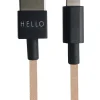 USBC-Lightning-Kabel in Beige - (L)185 cm