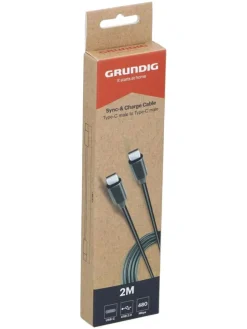 USB-C-USB-C-Kabel in Schwarz - (L)200 cm