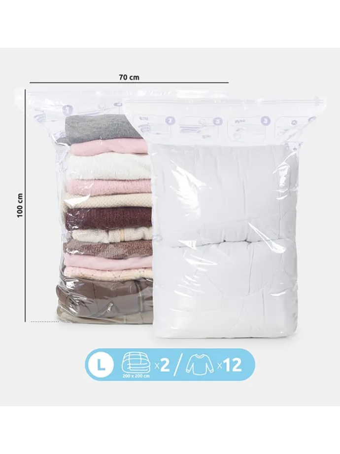 Vakuumbeutel in Weiß - (L)70 x (B)100 cm