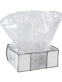Vakuum-Box in Weiß - (B)50 x (H)27 x (T)65 cm