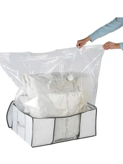 Vakuum-Box in Weiß - (B)50 x (H)27 x (T)65 cm