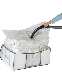 Vakuum-Box in Weiß - (B)50 x (H)27 x (T)65 cm