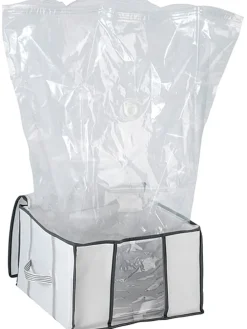 Vakuum-Tasche in Weiß - (B)40 x (H)42 x (T)25 cm