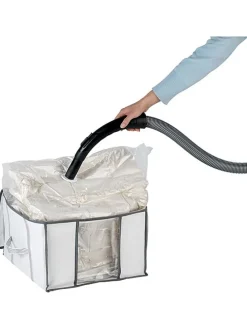 Vakuum-Tasche in Weiß - (B)40 x (H)42 x (T)25 cm
