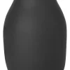 Vase "Colora" in Schwarz - (H)20 x Ø 14 cm